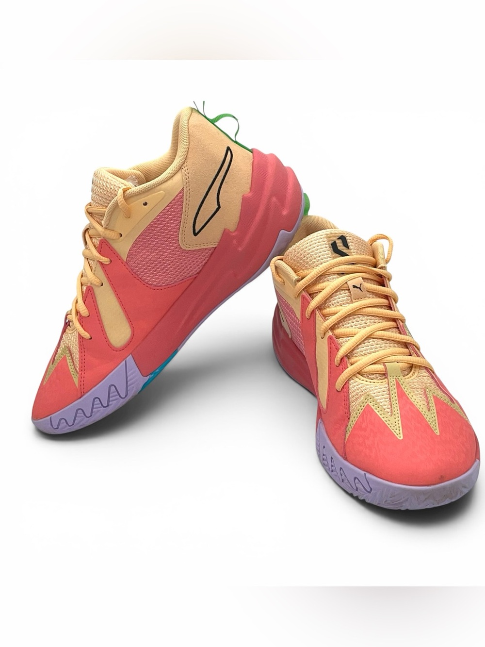 Puma MB.02 Basketball Shoes Pink Green Men’s Size 8 - Picture 7 of 8